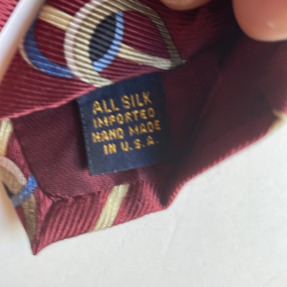 XMI 100% silk repp necktie tie handmade in USA 56” X 4” - Picture 8 of 8